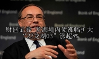 龙湖境内债涨幅扩大 “22龙湖03”涨超8%